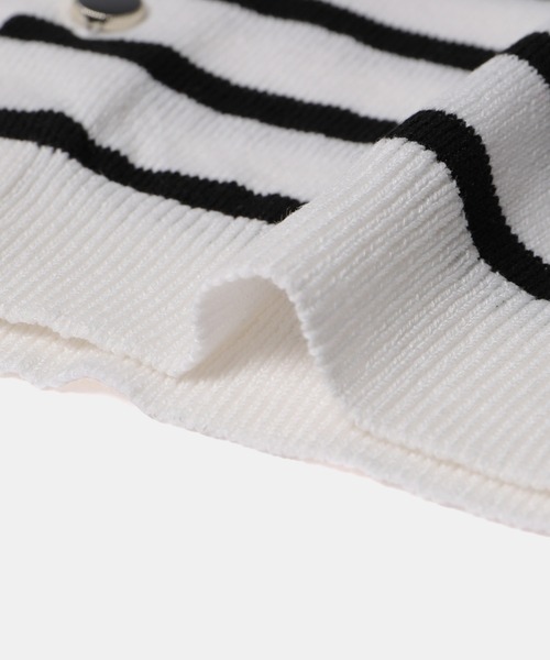 ROPE' PICNIC（ロペピクニック）の「【KIDS】半袖ベーシックカーディガン/リンクコーデ（カーディガン/ボレロ・キッズ・ホワイト系その他5/オフホワイト/レッド・120/110/130/150/140）」の6枚目の写真