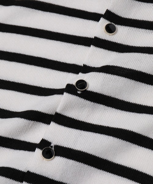 ROPE' PICNIC（ロペピクニック）の「【KIDS】半袖ベーシックカーディガン/リンクコーデ（カーディガン/ボレロ・キッズ・ホワイト系その他5/オフホワイト/レッド・120/110/130/150/140）」の7枚目の写真