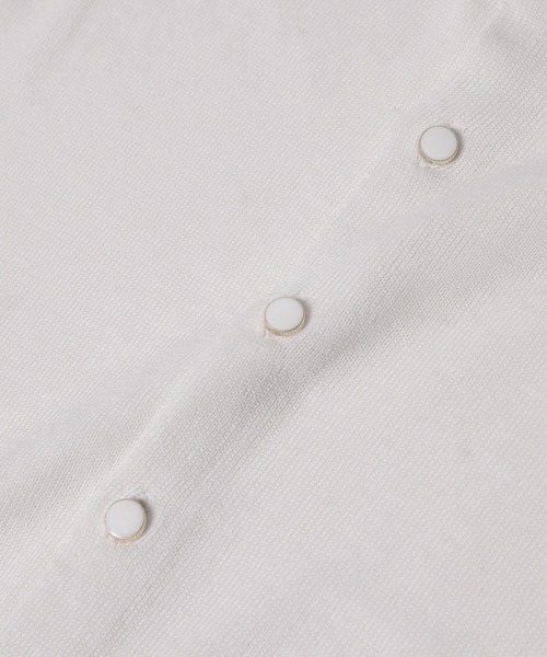 ROPE' PICNIC（ロペピクニック）の「【KIDS】半袖ベーシックカーディガン/リンクコーデ（カーディガン/ボレロ・キッズ・ホワイト系その他5/オフホワイト/レッド・120/110/130/150/140）」の9枚目の写真