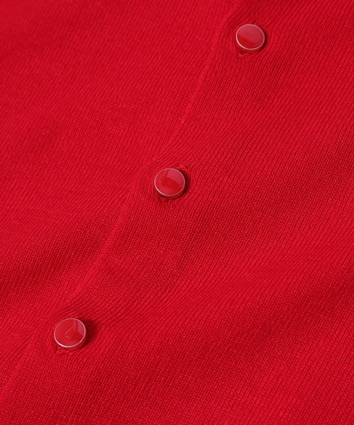 ROPE' PICNIC（ロペピクニック）の「【KIDS】半袖ベーシックカーディガン/リンクコーデ（カーディガン/ボレロ・キッズ・ホワイト系その他5/オフホワイト/レッド・120/110/130/150/140）」の11枚目の写真