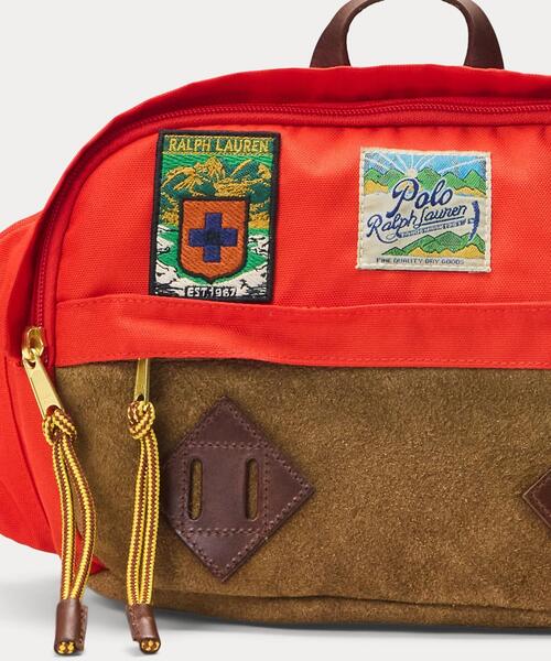 POLO Ralph Lauren スエードトリム ウエストポーチ POLO RALPH LAUREN（ポロ ラルフ ローレン）の「スエードトリム