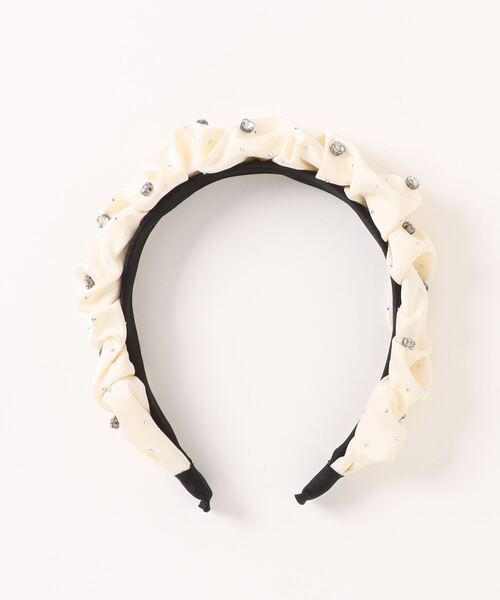 styiro（スタイロ）の「キラキラビジューサテンカチューシャ（カチューシャ・レディース・ベージュ/ホワイト/ブラック/ホワイト系その他/ピンク系その他/ブルー系その他/ブラック系その他・FREE）」の11枚目の写真
