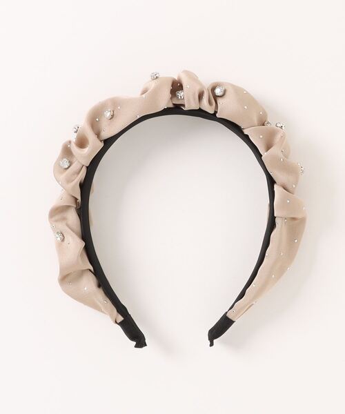 styiro（スタイロ）の「キラキラビジューサテンカチューシャ（カチューシャ・レディース・ベージュ/ホワイト/ブラック/ホワイト系その他/ピンク系その他/ブルー系その他/ブラック系その他・FREE）」の12枚目の写真