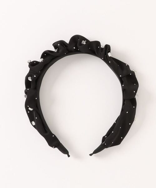 styiro（スタイロ）の「キラキラビジューサテンカチューシャ（カチューシャ・レディース・ベージュ/ホワイト/ブラック/ホワイト系その他/ピンク系その他/ブルー系その他/ブラック系その他・FREE）」の10枚目の写真