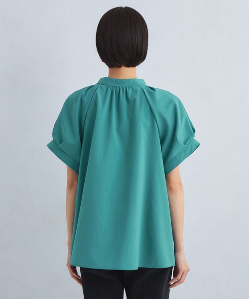 green label relaxing（グリーンレーベルリラクシング）の「スタンドネック 2WAY ブラウス（シャツ/ブラウス・レディース・ターコイズブルー/オフホワイト/ブラック・FREE）」の13枚目の写真