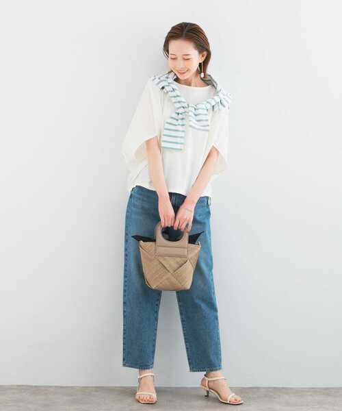 URBAN RESEARCH ROSSO WOMEN(アーバンリサーチ ロッソ)の「5分袖ドルマンプルオーバー(Tシャツ/カットソー・レディース・オフホワイト/グレー系その他/ベージュ系その他/ネイビー・FREE)」の7枚目の写真