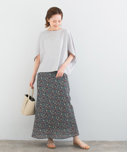 URBAN RESEARCH ROSSO WOMEN(アーバンリサーチ ロッソ)の「5分袖ドルマンプルオーバー(Tシャツ/カットソー・レディース・オフホワイト/グレー系その他/ベージュ系その他/ネイビー・FREE)」の13枚目の写真