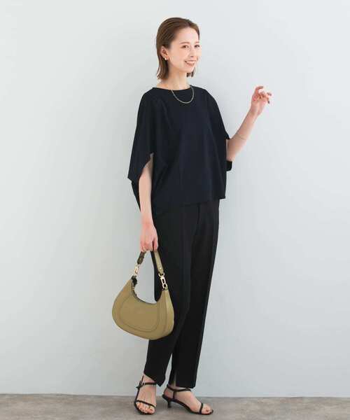 URBAN RESEARCH ROSSO WOMEN(アーバンリサーチ ロッソ)の「5分袖ドルマンプルオーバー(Tシャツ/カットソー・レディース・オフホワイト/グレー系その他/ベージュ系その他/ネイビー・FREE)」の20枚目の写真