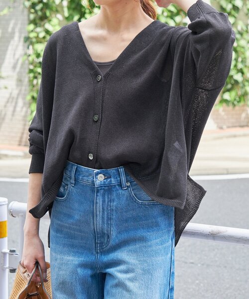 Spick & Span（スピックアンドスパン）の「≪追加≫ペーパーヤーンカーディガン（カーディガン/ボレロ・レディース・ブラック/イエロー/ベージュ系その他・FREE）」の10枚目の写真