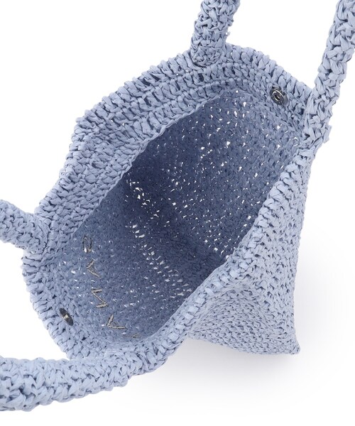 Ober Tashe(オーバータッシェ)の「雑材ロゴ刺繍トート(トートバッグ・レディース・ベージュ/ライトブルー/ライトベージュ・FREE)」の4枚目の写真