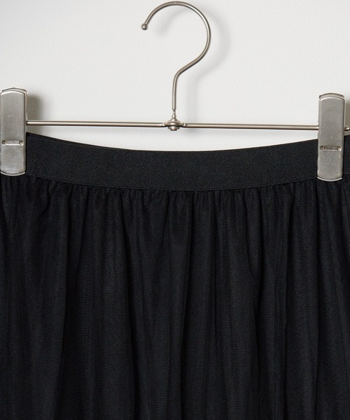 ROOPTOKYO（ループトウキョウ）の「チュールティアードフレアスカート（スカート・レディース・ブラック/ミント/アイボリー・FREE）」の4枚目の写真