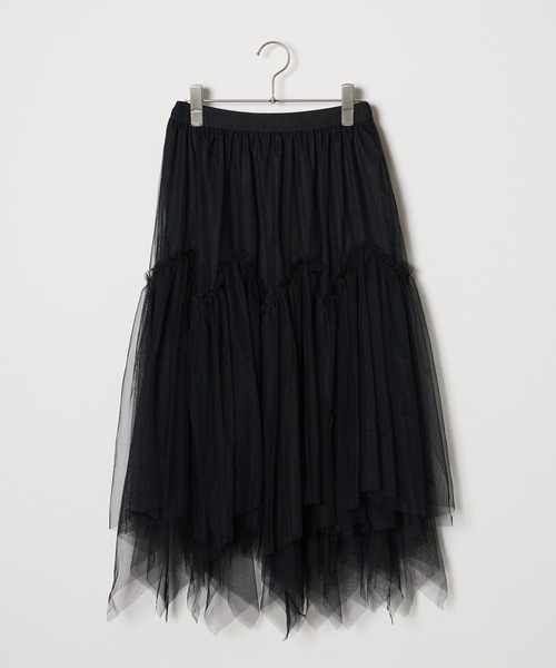 ROOPTOKYO（ループトウキョウ）の「チュールティアードフレアスカート（スカート・レディース・ブラック/ミント/アイボリー・FREE）」の17枚目の写真