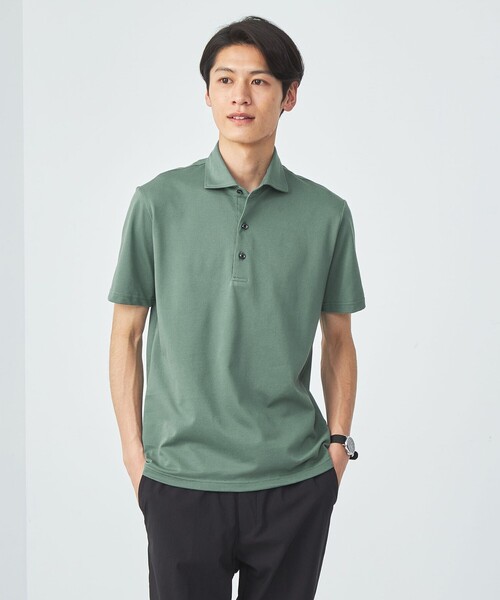 gim(ジム)の「<GIM>24s アメリカン シーアイランド コットン ポロシャツ -吸水速乾-(ポロシャツ・メンズ・ロイヤルブルー/ネイビー/ホワイト/ライム・L/M/S/XL)」の3枚目の写真