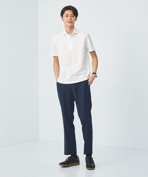 gim(ジム)の「<GIM>24s アメリカン シーアイランド コットン ポロシャツ -吸水速乾-(ポロシャツ・メンズ・ロイヤルブルー/ネイビー/ホワイト/ライム・L/M/S/XL)」の20枚目の写真