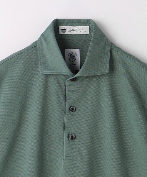 gim(ジム)の「<GIM>24s アメリカン シーアイランド コットン ポロシャツ -吸水速乾-(ポロシャツ・メンズ・ロイヤルブルー/ネイビー/ホワイト/ライム・L/M/S/XL)」の9枚目の写真