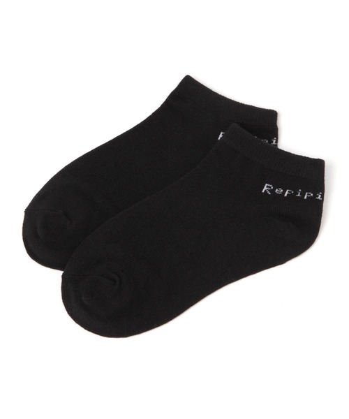 repipi armario(レピピ アルマリオ)の「RAバックロゴショートソックス(ソックス/靴下・キッズ・ラベンダー/ピンク/ブラック/ホワイト・FREE)」の3枚目の写真