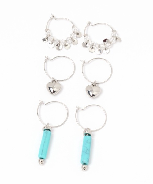 niko and...(ニコアンド)の「3SETマルチチェーンピアス(ピアス(両耳用)・レディース・その他7/その他1/その他2/その他3/その他4/その他5/その他6・0)」の5枚目の写真