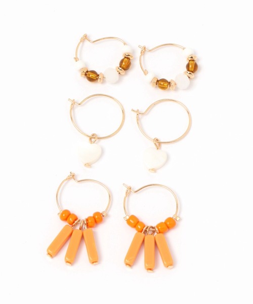 niko and...(ニコアンド)の「3SETマルチチェーンピアス(ピアス(両耳用)・レディース・その他7/その他1/その他2/その他3/その他4/その他5/その他6・0)」の1枚目の写真