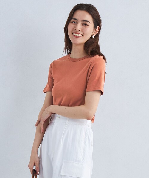 PETIT BATEAU(プチバトー)の「【別注】<PETIT BATEAU>バックプリント ショートスリーブ Tシャツ(Tシャツ/カットソー・レディース・その他1/オフホワイト/ブラック/ダークブラウン・FREE)」の3枚目の写真