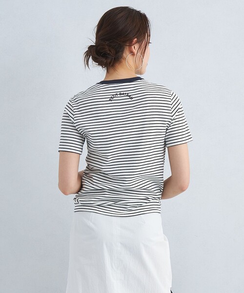 PETIT BATEAU(プチバトー)の「【別注】<PETIT BATEAU>バックプリント ショートスリーブ Tシャツ(Tシャツ/カットソー・レディース・その他1/オフホワイト/ブラック/ダークブラウン・FREE)」の10枚目の写真