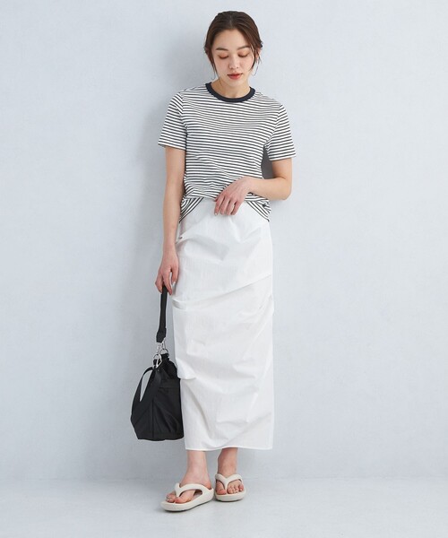 PETIT BATEAU(プチバトー)の「【別注】<PETIT BATEAU>バックプリント ショートスリーブ Tシャツ(Tシャツ/カットソー・レディース・その他1/オフホワイト/ブラック/ダークブラウン・FREE)」の11枚目の写真