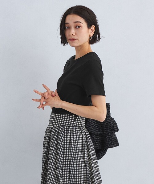 PETIT BATEAU(プチバトー)の「【別注】<PETIT BATEAU>バックプリント ショートスリーブ Tシャツ(Tシャツ/カットソー・レディース・その他1/オフホワイト/ブラック/ダークブラウン・FREE)」の12枚目の写真