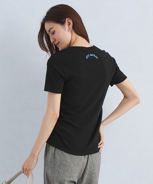 PETIT BATEAU(プチバトー)の「【別注】<PETIT BATEAU>バックプリント ショートスリーブ Tシャツ(Tシャツ/カットソー・レディース・その他1/オフホワイト/ブラック/ダークブラウン・FREE)」の16枚目の写真