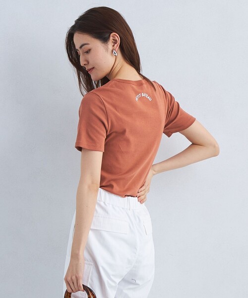 PETIT BATEAU(プチバトー)の「【別注】<PETIT BATEAU>バックプリント ショートスリーブ Tシャツ(Tシャツ/カットソー・レディース・その他1/オフホワイト/ブラック/ダークブラウン・FREE)」の21枚目の写真