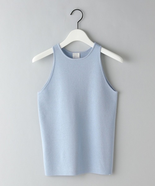 e/rm（イーアールエム）の「【e/rm】アセテートニットタンクトップ（タンクトップ・レディース・ブラック/ライトブルー・FREE）」の2枚目の写真