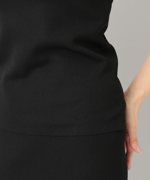 e/rm（イーアールエム）の「【e/rm】アセテートニットタンクトップ（タンクトップ・レディース・ブラック/ライトブルー・FREE）」の3枚目の写真