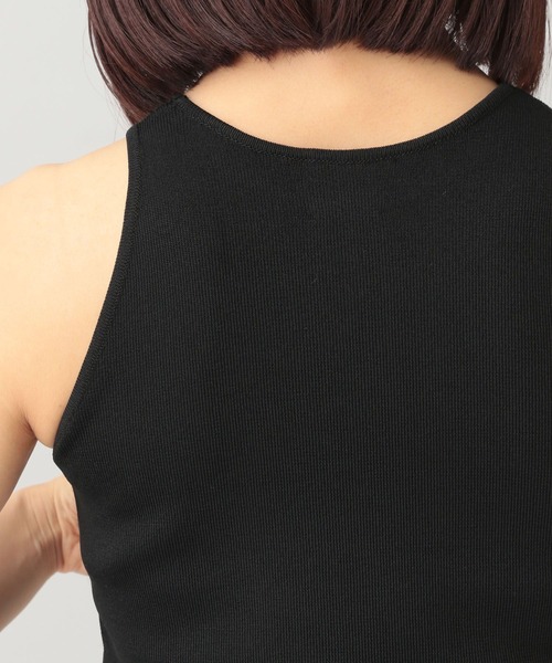 e/rm（イーアールエム）の「【e/rm】アセテートニットタンクトップ（タンクトップ・レディース・ブラック/ライトブルー・FREE）」の4枚目の写真