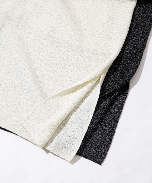 flower（フラワー）の「スリットニットスカート（スカート・レディース・ブラック/ホワイト・FREE）」の21枚目の写真