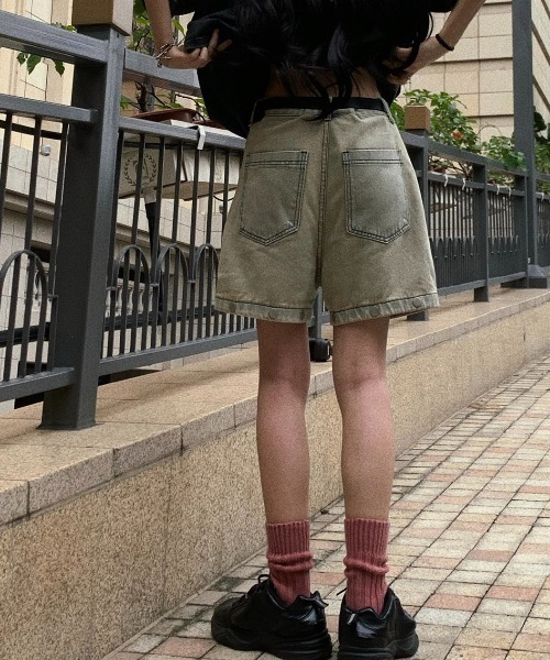 DIAVEL(ディアベル)の「2WAY 膝開きデニムカーゴパンツ(デニムパンツ・レディース・ライトブルー・S/M/L)」の15枚目の写真
