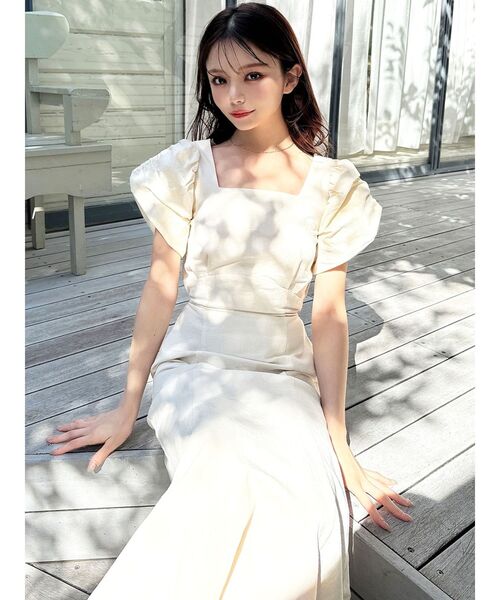 RESEXXY（リゼクシー）の「バックリボンマーメイドワンピース（ワンピース・レディース・ブラック/アイボリー/レッド・MEDIUM/SMALL）」の11枚目の写真