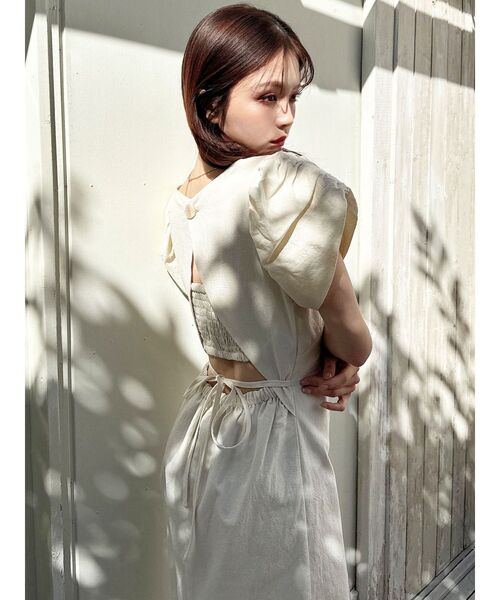 RESEXXY（リゼクシー）の「バックリボンマーメイドワンピース（ワンピース・レディース・ブラック/アイボリー/レッド・MEDIUM/SMALL）」の12枚目の写真