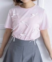 clear | リボンモチーフTシャツ≪2024SS新作≫(Tシャツ/カットソー)