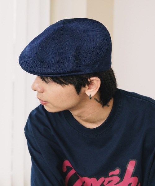 KANGOL（カンゴール）の「KANGOL/カンゴール Tropic 504 Ventair ハンチングキャップ（ハンチング/ベレー帽・メンズ・チャコール/ベージュ/ネイビー/ラベンダー/ホワイト/サーモンピンク/レッド/バーガンディー/ブラック/エメラルドブルー/グレー/レモンイエロー・M/XL/L）」の8枚目の写真