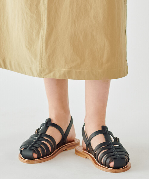 K.JACQUES（ケイジャック）の「K.JACQUES | レザーケージサンダル WOMEN（サンダル・レディース・ブラック/ブラウン・38/37/36）」の2枚目の写真
