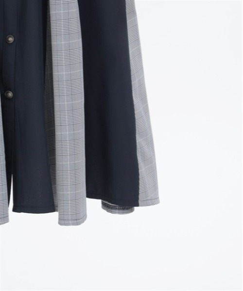 axes femme（アクシーズファム）の「チェック×パッチワーク