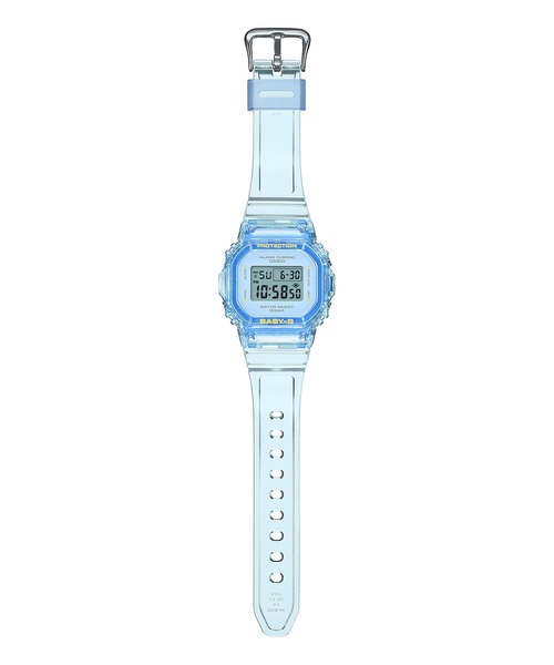 ビ*ー様 BABY-G 　BABY-GBGD-565SJ-2JF　水色　スケルト BABY-G（ベイビージー）の「BGD-565シリーズ / シースルーデザイン