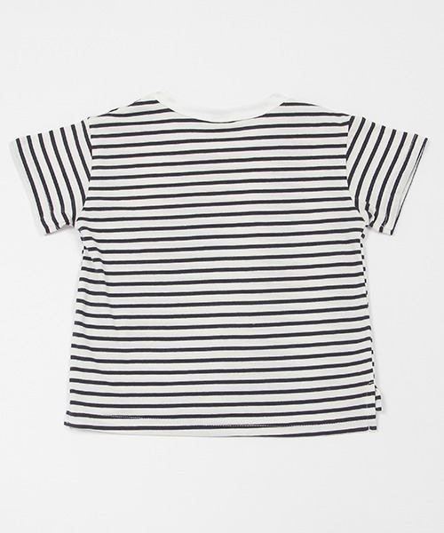 petit main（プティマイン）の「【GOODPRICE・接触冷感】ボーダーT（Tシャツ/カットソー・キッズ・ライトピンク/レッド/ライトグリーン/ライトグレー/イエロー/ネイビー・80ｃｍ/90cm/100cm/110cm/120cm/130cm）」の16枚目の写真