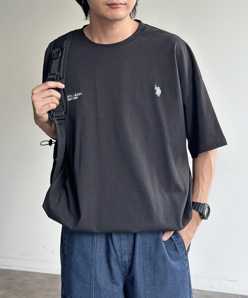 U.S. POLO ASSN.(ユーエスポロアッスン)の「【U.S. POLO ASSN.】バルーンT(Tシャツ/カットソー・レディース・グレー/ホワイト系その他/ホワイト/ネイビー/ブラック・LARGE/SMALL/MEDIUM)」の3枚目の写真