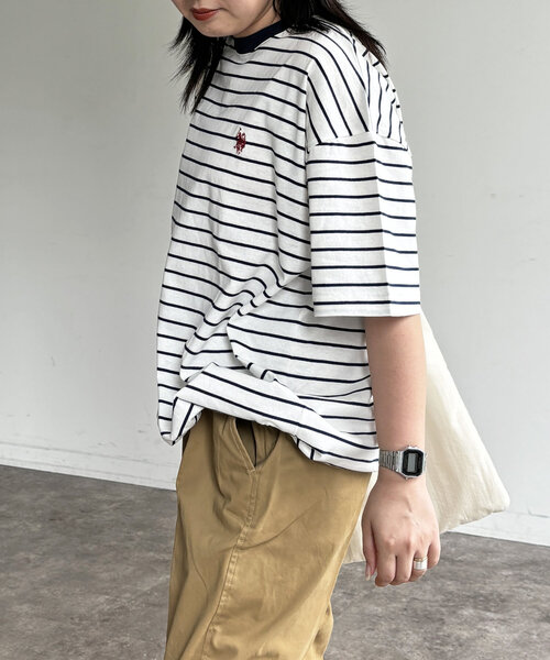 U.S. POLO ASSN.(ユーエスポロアッスン)の「【U.S. POLO ASSN.】バルーンT(Tシャツ/カットソー・レディース・グレー/ホワイト系その他/ホワイト/ネイビー/ブラック・LARGE/SMALL/MEDIUM)」の20枚目の写真