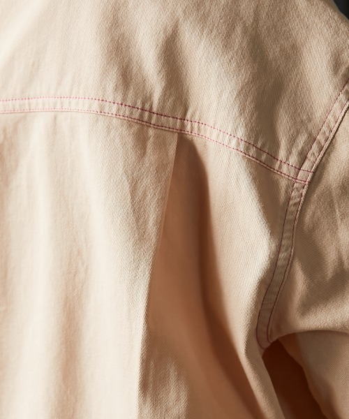 GEVS.(ジェイヴィス)の「<大きいサイズ> 配色ステッチチュニックシャツ GEVS.(シャツ/ブラウス・レディース・ブラック/ベージュ・3L/4L/5L/L/LL)」の18枚目の写真