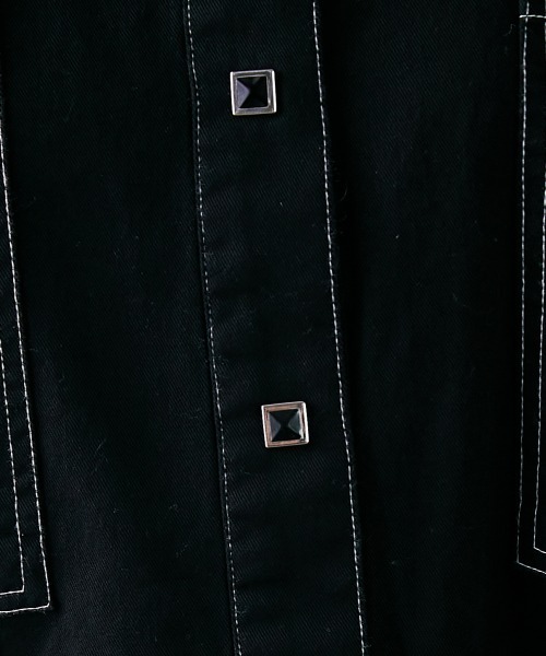 GEVS.(ジェイヴィス)の「<大きいサイズ> 配色ステッチチュニックシャツ GEVS.(シャツ/ブラウス・レディース・ブラック/ベージュ・3L/4L/5L/L/LL)」の20枚目の写真