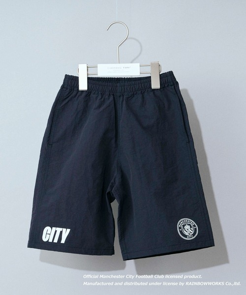 撥水加工　マンチェスターシティ　グアルディオラ　レインジャケット　ショーツ KIDSUPER X MCFC トラベルショーツ マンチェスター・シティFC｜Alpen