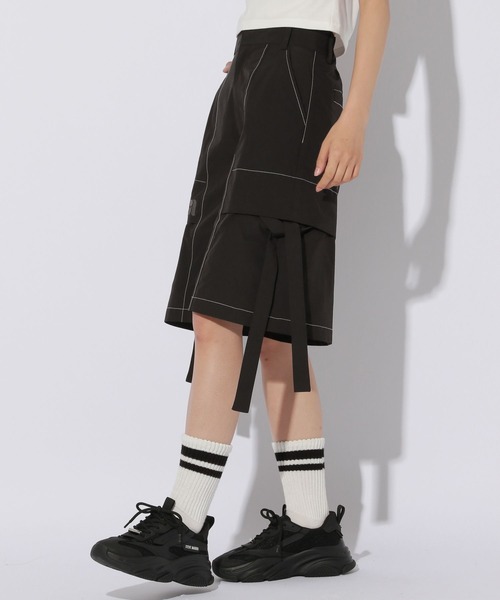 Anui（アニュイ）の「【UNISEX/2サイズ展開】スケーターハーフパンツ（カーゴパンツ・レディース・ブラウン/ブラック・MEDIUM/SMALL）」の7枚目の写真