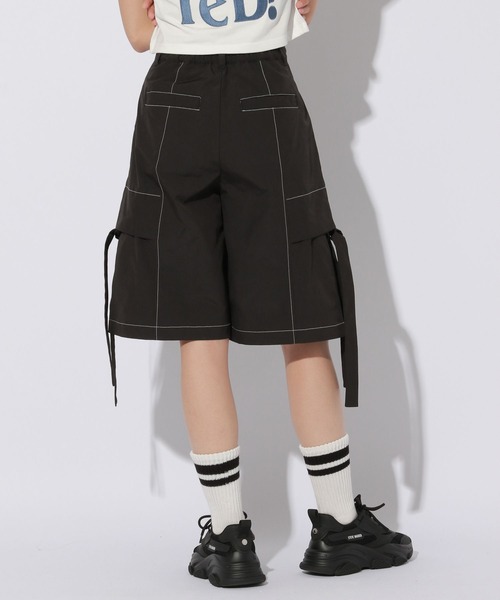 Anui（アニュイ）の「【UNISEX/2サイズ展開】スケーターハーフパンツ（カーゴパンツ・レディース・ブラウン/ブラック・MEDIUM/SMALL）」の8枚目の写真