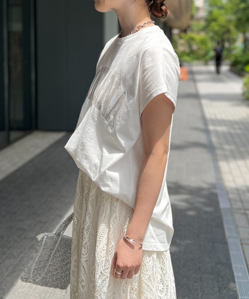 un dix cors(アンディコール)の「MONTANAロゴTEE(Tシャツ/カットソー・レディース・チャコールグレー/オフホワイト/ブルー・FREE)」の12枚目の写真
