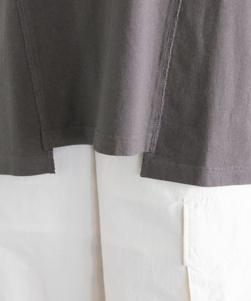 SIGNAL SPORTS（シグナルスポーツ）の「SIGNAL SPORTS/リメイク風プリントルーズT（Tシャツ/カットソー・レディース・ホワイト/ブラック/ブルー・FREE）」の16枚目の写真